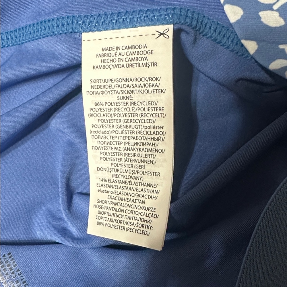 Ralph Lauren RLX Golf Skort NWT $148 Large Golf Concept Blue Multi - Picture 12 of 12
